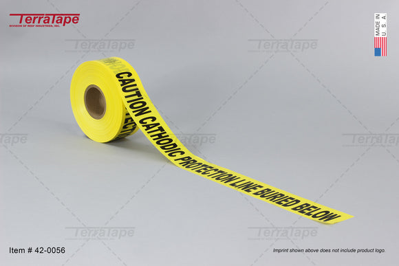 Terra Tape Underground Warning Tape, NON-Detectable